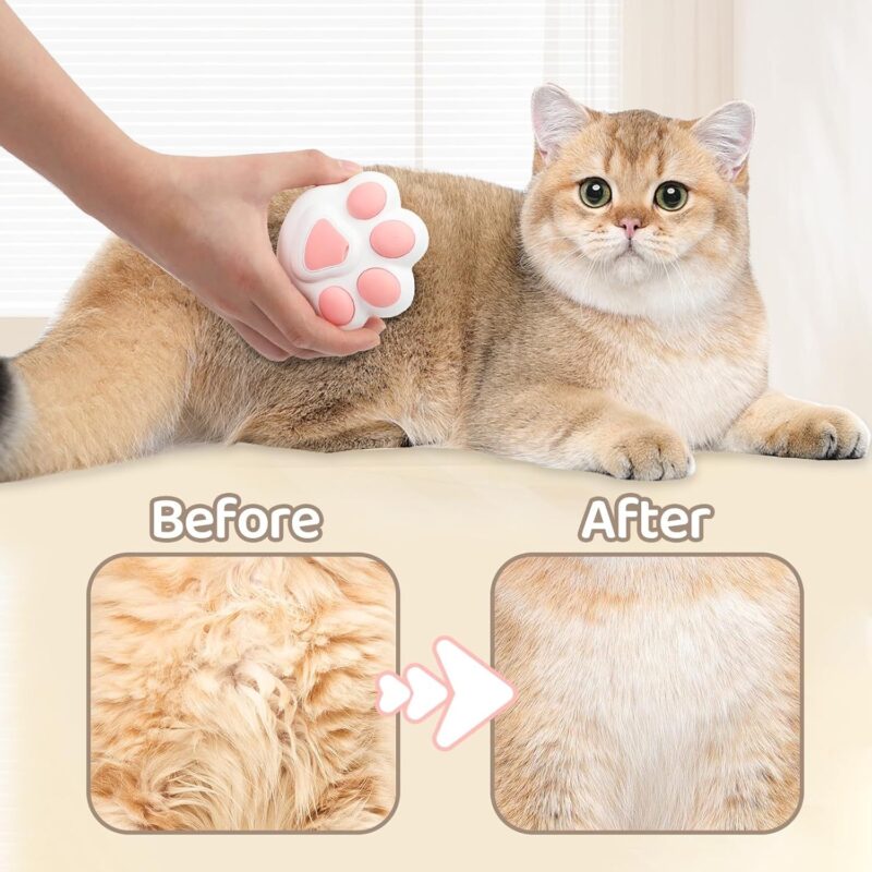 Steamy Cat Brush 4 In 1 Cat Brush For Removing Tangled And Loose Hair Steam Cat Brush For Massage, Hair Removal Comb For Pet – Bild 6