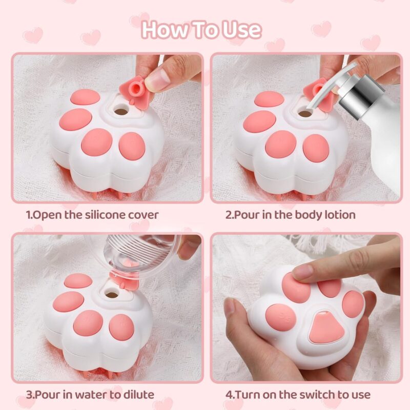 Steamy Cat Brush 4 In 1 Cat Brush For Removing Tangled And Loose Hair Steam Cat Brush For Massage, Hair Removal Comb For Pet – Bild 4